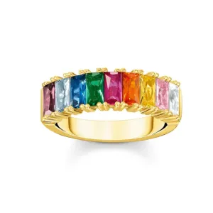 THOMAS SABO prsteň Colourful stones pavé gold TR2404-996-7 #2656619