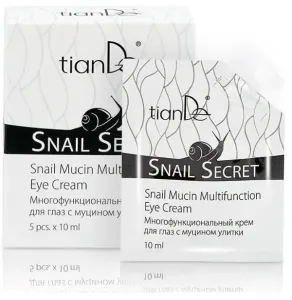 TIANDE Snail Secret Viacfunkčný krém na oči s mucínom slimákov 5× 10 ml