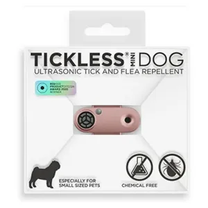 TICKLESS Mini dog nabíjací ultrazvukový odpudzovač kliešťov a bĺch ružovozlatá