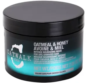Tigi Intenzívna vyživujúca maska pre suché a poškodené vlasy Catwalk Oatmeal & Honey (Intense Nourishing Mask) 200 g