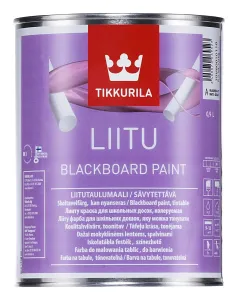 TIKKURILA LIITU - farebná tabuľová farba na steny a iné povrchy (zákazkové miešanie) RAL 5024 - pastelová modrá 0,9 L