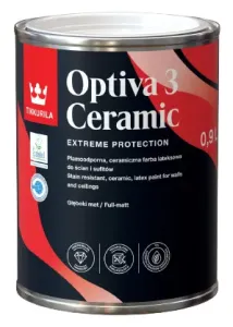 OPTIVA 3 CERAMIC SUPERMATT - Umývateľná farba s hlboko matným efektom (zákazkové miešanie) biela 9 L