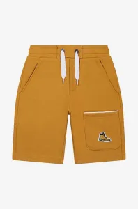 Detské krátke nohavice Timberland Bermuda Shorts žltá farba, jednofarebné, nastaviteľný pás