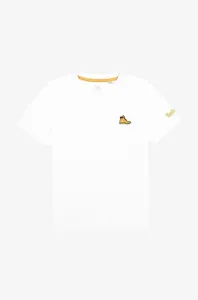 Detské bavlnené tričko Timberland Short Sleeves Tee-shirt biela farba, jednofarebné