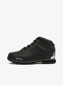 Čierne pánske členkové kožené topánky Timberland Euro Sprint Hiker