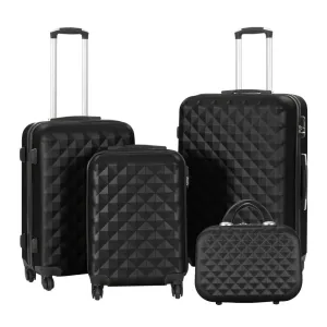 Sada cestovných kufrov s kozmetickou taštičkou, rôzne farby- čierna #8946264