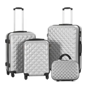 Sada cestovných kufrov s kozmetickou taštičkou, rôzne farby- sivá #8946265