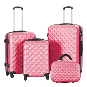Sada cestovných kufrov s kozmetickou taštičkou, rôzne farby- slezová farba #8946262