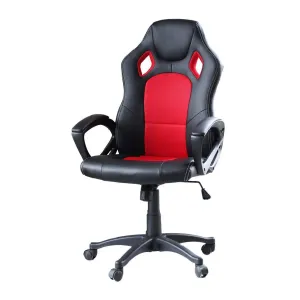 Gamer stolička Basic s farebnou opierkou, červená #1218882