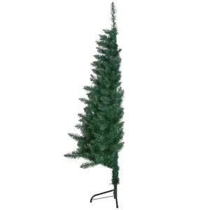 Umelý vianočný polovičný stromček, 120 cm 140 vetiev