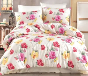 Bavlnené renforcé posteľné obliečky TULIP francúzska posteľ