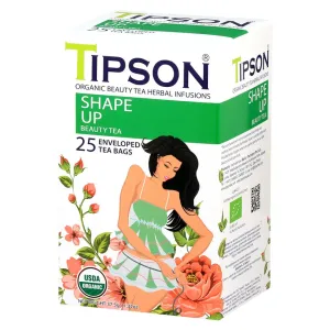 TIPSON Beauty bylinný čaj pre aktívny životný štýl BIO 25 sáčkov