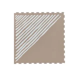 TODDLEKIND - Prettier Hracia podložka Puzzle Sandy Lines Tan 120 x 180 cm