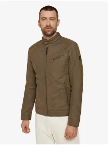 Brown Men's Leatherette Jacket Tom Tailor - Men's