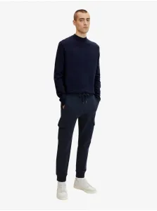 Dark Blue Men's Sweatpants with Tom Tailor Pockets - Men's #5577083