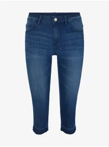Women's Blue Three-Quarter Slim Fit Pants Tom Tailor - Women #638462