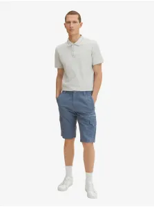 Blue Men's Shorts with Tom Tailor Pockets - Men's
