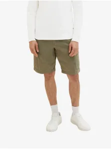 Khaki Mens Shorts with Pockets Tom Tailor - Men #6949061