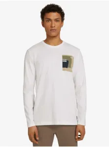 White Men's T-Shirt Tom Tailor Denim - Men's #730765