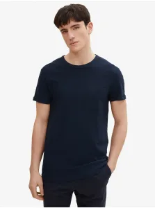 Dark Blue Men's Basic T-Shirt with Pocket Tom Tailor Denim - Men #638513