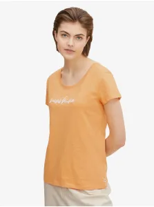 Oranžové dámske melírované tričko Tom Tailor Denim