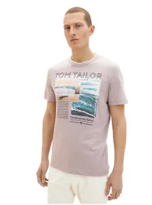 Tričká s krátkym rukávom pre mužov Tom Tailor - ružová #4923190