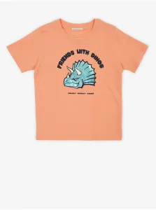 Oranžové chlapčenské tričko Tom Tailor