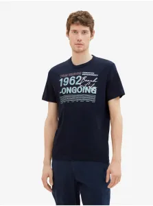 Dark blue men's T-Shirt Tom Tailor - Men #6933941