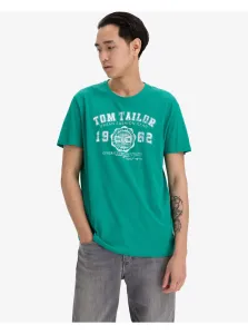 Tričká s krátkym rukávom pre mužov Tom Tailor - zelená #5570270