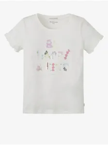 Detské bavlnené tričko Tom Tailor biela farba, #232812