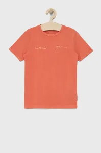 Detské bavlnené tričko Tom Tailor oranžová farba, s potlačou #9020908