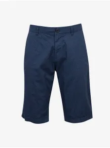 Dark Blue Men's Patterned Chino Shorts Tom Tailor - Men