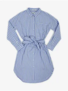 Blue Girl Striped Shirt Dress Tom Tailor - Girls #620047