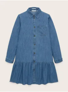 Modré dievčenské džínsové šaty Tom Tailor #5839352