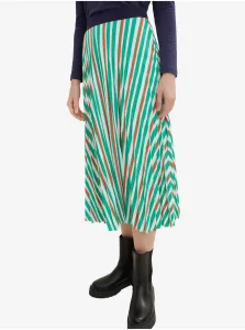 Light Green Ladies Pleated Midi Skirt Tom Tailor - Women #4884458