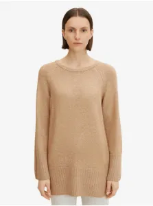 Beige Women's Loose Basic Sweater Tom Tailor - Women #614020