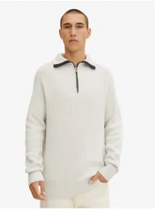 Light Grey Men's Sweater Tom Tailor - Men's #614087