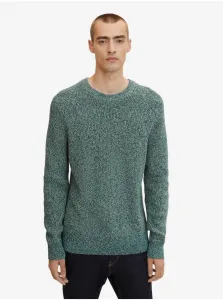 Green Men's Annealed Basic Sweater Tom Tailor - Men #616620