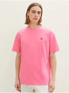 Ružové pánske tričko s potlačou na chrbte Tom Tailor Denim #6933904
