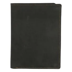 Pánska kožená peňaženka čierna brúsená - Tomas Palac
