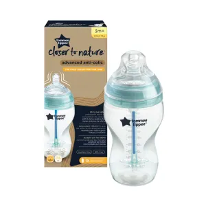 Tommee Tippee Closer To Nature Advanced dojčenská fľaša anti-colic Medium Flow 3m+ 340 ml