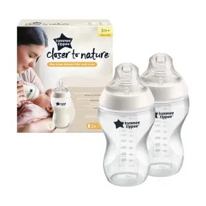 Tommee Tippee Natural Start Anti-Colic dojčenská fľaša Medium Flow 3 m+ 2x340 ml