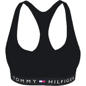 Tommy Hilfiger VEL-UNLINED BRALETTE VELOUR Dámska podprsenka, čierna, veľkosť