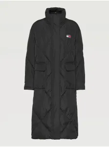 Čierny dámsky prešívaný zimný kabát Tommy Jeans #5573936