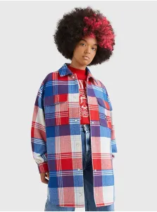 Red-Blue Women's Plaid Shell Shirt Tommy Jeans - Women's #4550622