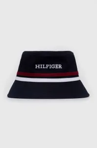 Detský bavlnený klobúk Tommy Hilfiger tmavomodrá farba, bavlnený #8660237