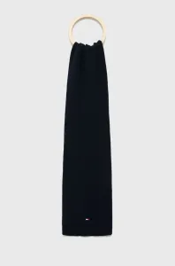 Detský šál Tommy Hilfiger tmavomodrá farba, jednofarebný #274940