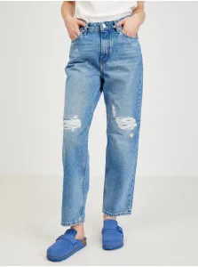 Modré dámske straight fit džínsy Tommy Hilfiger #5545365