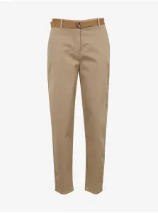 Beige women's trousers with belt Tommy Hilfiger - Women #716402
