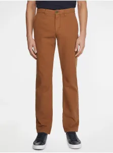 Chino nohavice pre mužov Tommy Hilfiger - hnedá #636052